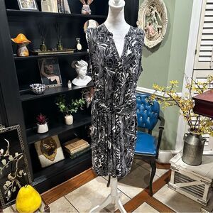 White House Black Market Faux Wrap Bird Dress Size XL
